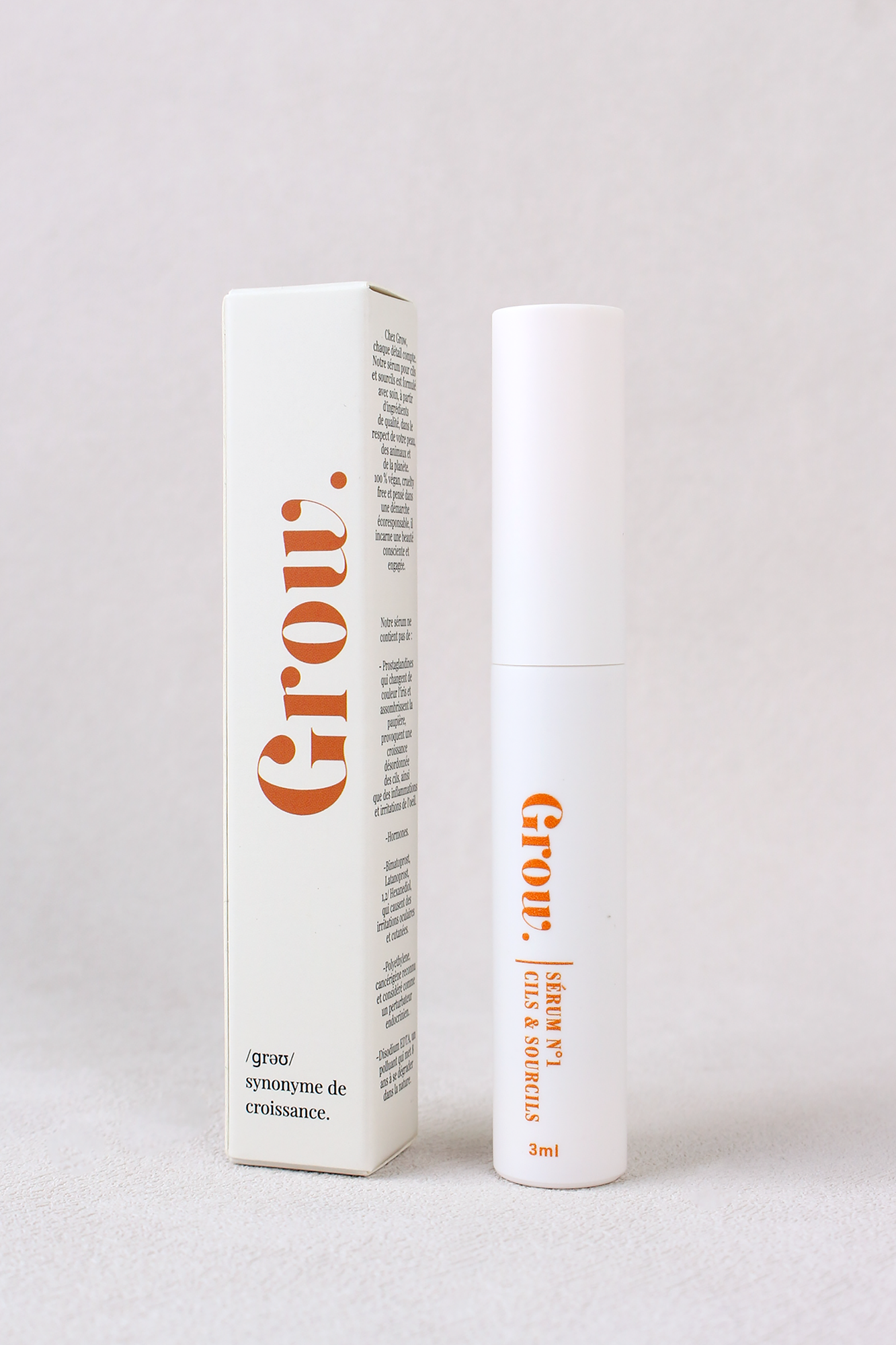 Sérum n°1 Cils & Sourcils Grow France - soin beauté vegan