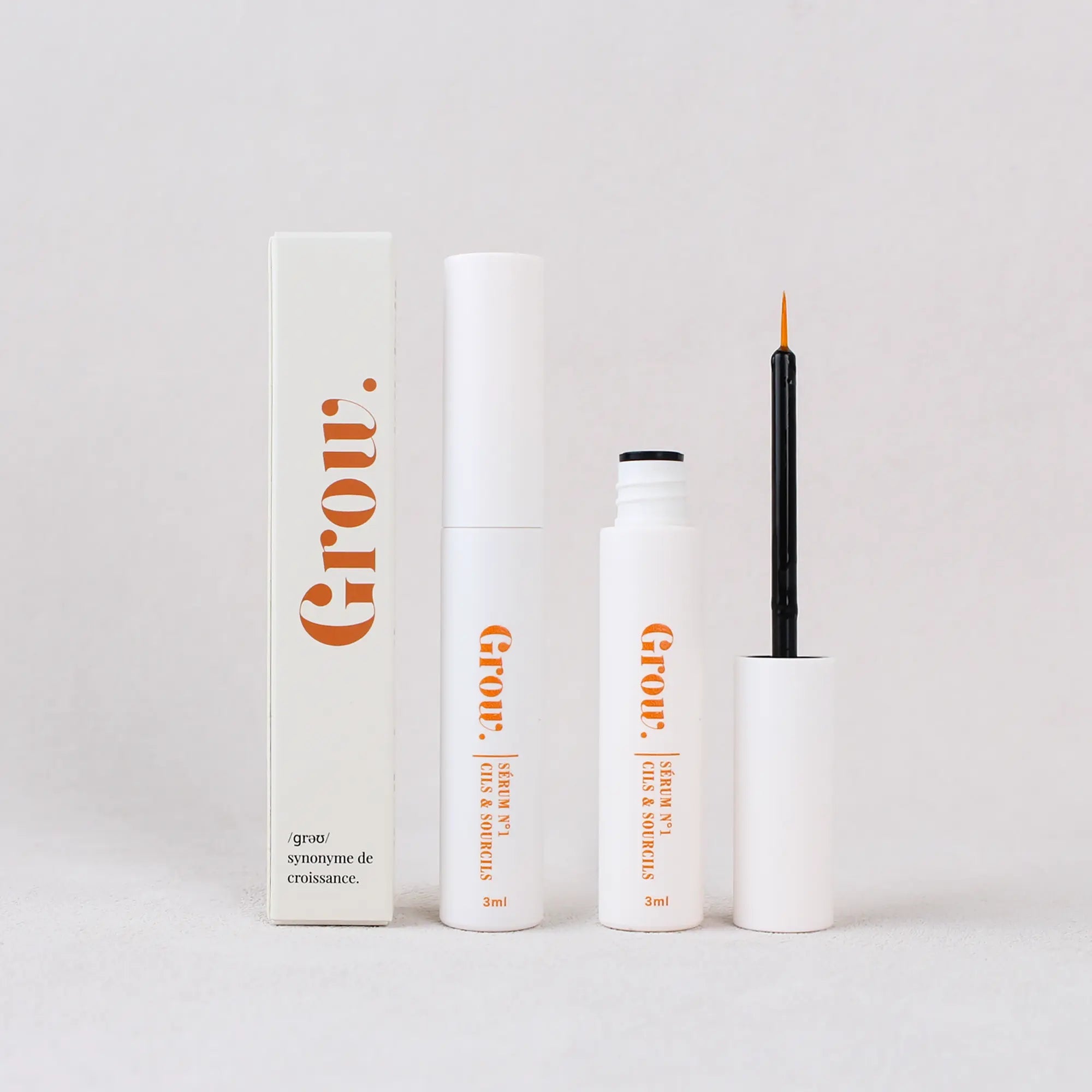 Sérum croissance cils et sourcils Grow France - cure 2 mois